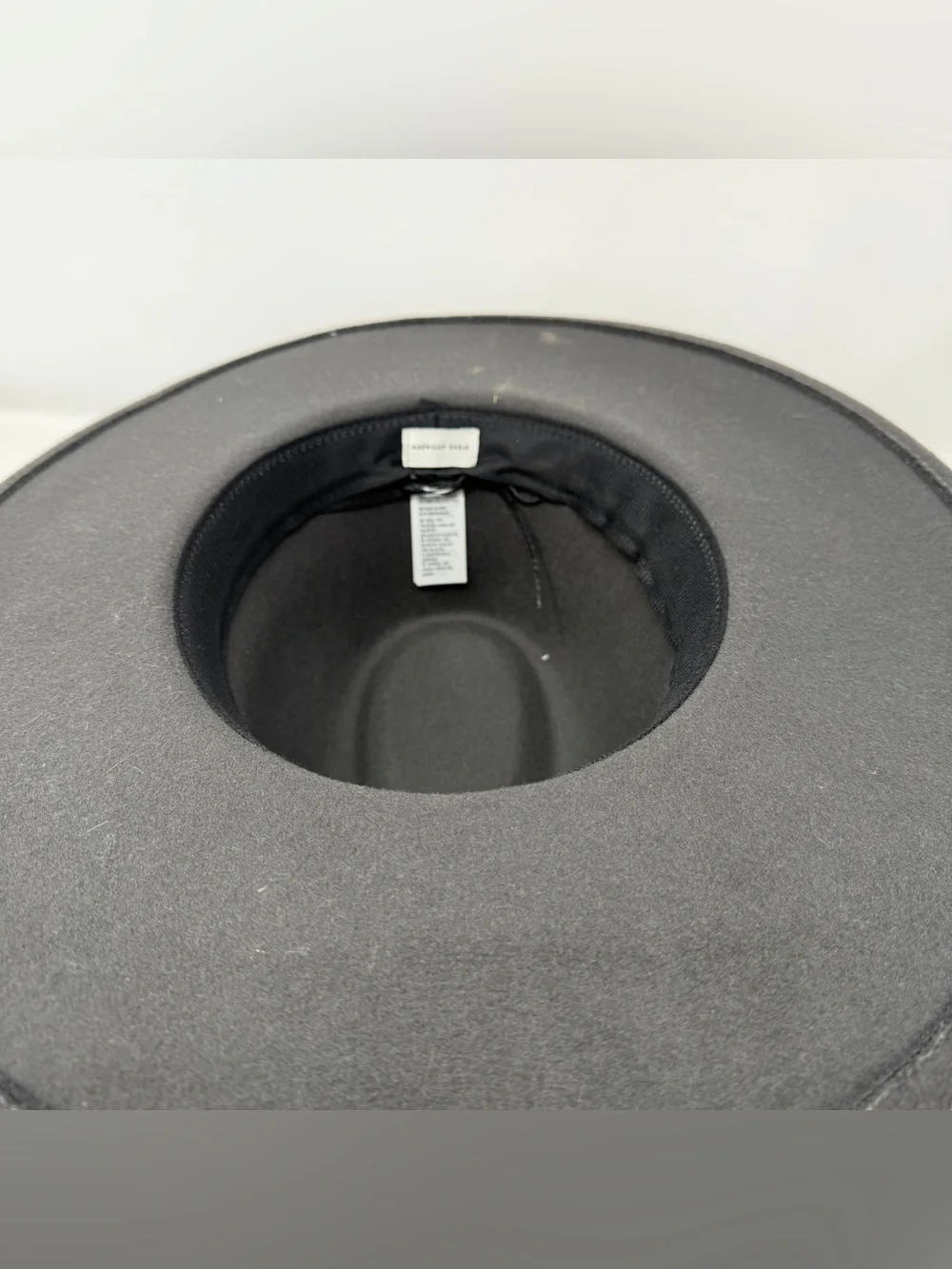 American Eagle Gray Wide Brim Fedora Hat Western Leather Band OS Boho Cowgirl
